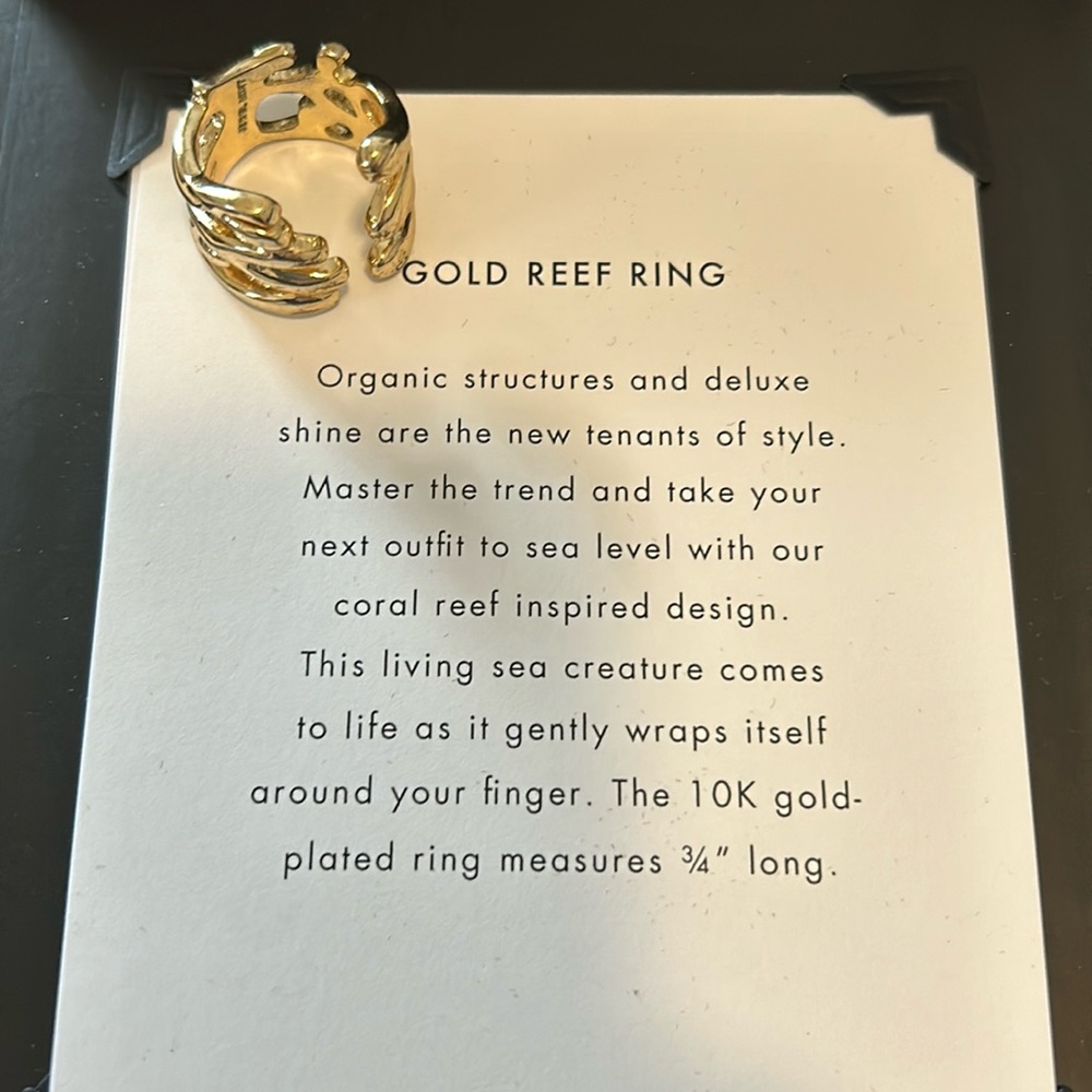 JEWELMINT Gold Reef Ring